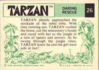 1966 Banner Tarzan #26 Daring Rescue Back