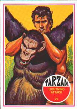 1966 Banner Tarzan #27 Lightning Attack Front