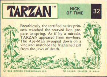 1966 Banner Tarzan #32 Nick of Time Back