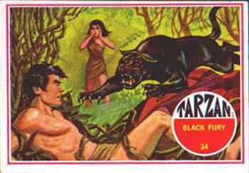 1966 Banner Tarzan #34 Black Fury Front