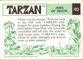 1966 Banner Tarzan #40 Jaws of Death Back