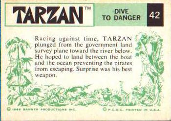 1966 Banner Tarzan #42 Dive to Danger Back