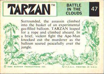 1966 Banner Tarzan #47 Battle in the Clouds Back