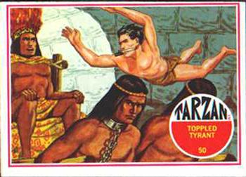 1966 Banner Tarzan #50 Toppled Tryant Front