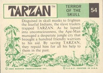 1966 Banner Tarzan #54 Terror of the Skull Back