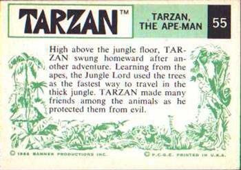 1966 Banner Tarzan #55 Tarzan, the Ape-Man Back