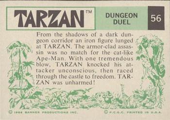 1966 Banner Tarzan #56 Dungeon Duel Back
