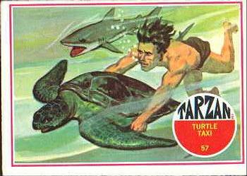 1966 Banner Tarzan #57 Turtle Taxi Front
