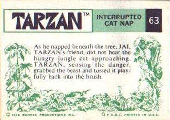 1966 Banner Tarzan #63 Interrupted Cat Nap Back
