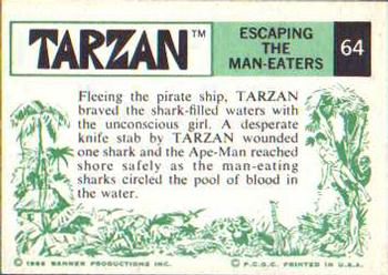 1966 Banner Tarzan #64 Escaping the Man-Eaters Back