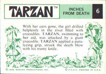 1966 Banner Tarzan #6 Inches From Death Back