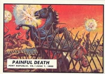 1962 Topps Civil War News #21 Painful Death Front
