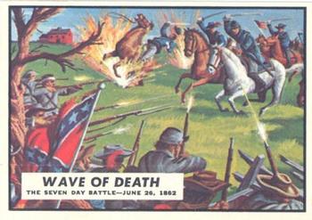 1962 Topps Civil War News #22 Wave of Death Front