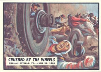 1962 Topps Civil War News #23 Crushed by Wheels Front
