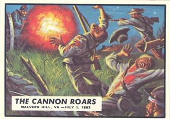 1962 Topps Civil War News #28 The Cannon Roars Front