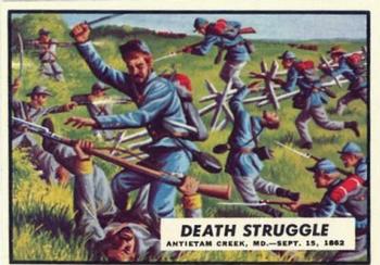 1962 Topps Civil War News #32 Death Struggle Front