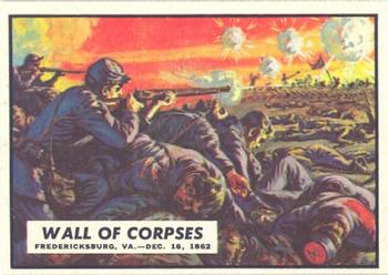 1962 Topps Civil War News #34 Wall of Corpses Front