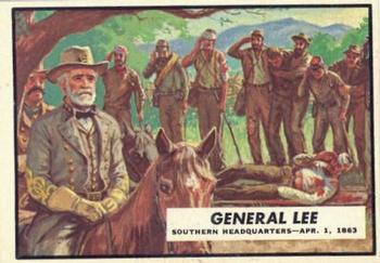 1962 Topps Civil War News #39 General Lee Front