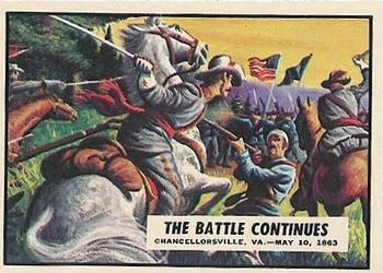 1962 Topps Civil War News #42 The Battle Continues Front