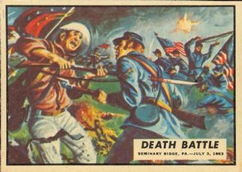 1962 Topps Civil War News #47 Death Battle Front