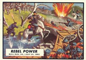 1962 Topps Civil War News #4 Rebel Power Front