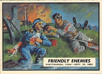 1962 Topps Civil War News #52 Friendly Enemies Front