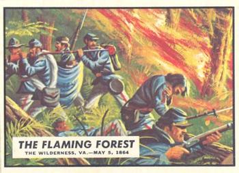 1962 Topps Civil War News #61 The Flaming Forest Front