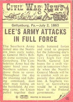 1962 Topps Civil War News #46 Vicious Attack Back
