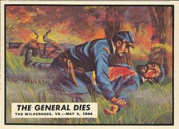 1962 Topps Civil War News #62 The General Dies Front