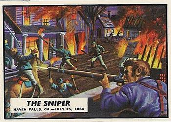 1962 Topps Civil War News #70 The Sniper Front