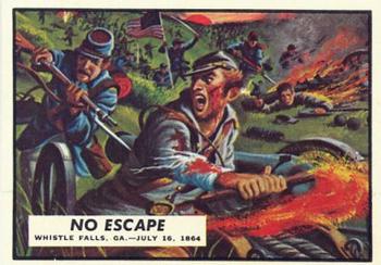 1962 Topps Civil War News #71 No Escape Front