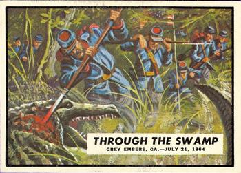 1962 Topps Civil War News #73 Through the Swamp Front