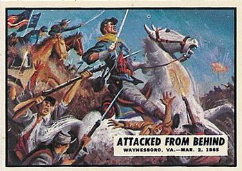 1962 Topps Civil War News #85 Attacked from Behind Front
