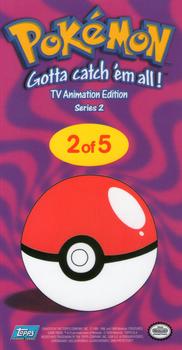 2000 Topps Pokemon TV Animation Edition Series 2 - Oversized Tin Topper #2 Ash & Co Back