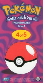 2000 Topps Pokemon TV Animation Edition Series 2 - Oversized Tin Topper #4 Pikachu Back