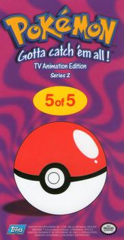 2000 Topps Pokemon TV Animation Edition Series 2 - Oversized Tin Topper #5 Charizard Back