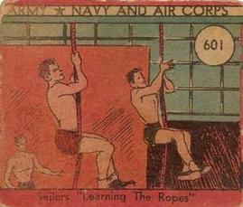 1942 Army, Navy and Air Corps (R18) #601 Sailors “Learning The Ropes” Front