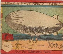 1942 Army, Navy and Air Corps (R18) #646 Out For Submarine Patrol Front