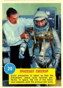 1963 Topps Astronauts (R709-6) #20 Spacesuit Checkup Front