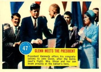 1963 Topps Astronauts (R709-6) #47 John F. Kennedy / John Glenn Front
