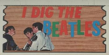 1964 Topps Beatles Plaks #1 I Dig the Beatles Front