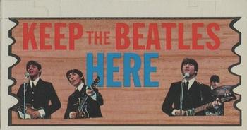 1964 Topps Beatles Plaks #15 Keep the Beatles Here Front