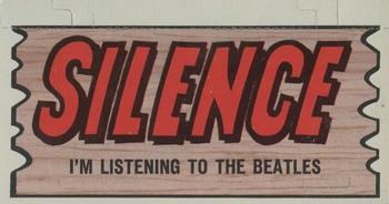 1964 Topps Beatles Plaks #50 Silence, I'm Listening to the Beatles Front