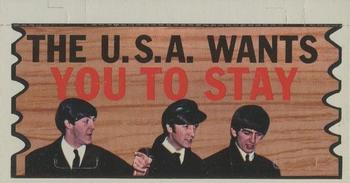 1964 Topps Beatles Plaks #51 The U.S.A. Wants You to Stay Front