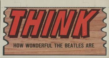 1964 Topps Beatles Plaks #55 Think How Wonderful the Beatles Are Front