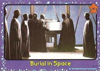 1979 Topps The Black Hole #31 Burial in Space Front