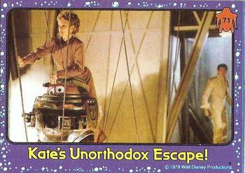 1979 Topps The Black Hole #71 Kate's Unorthodox Escape! Front