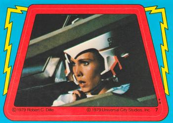 1979 Topps Buck Rogers - Stickers #7 Get Off the Air, Buck! Front