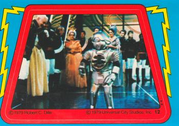 1979 Topps Buck Rogers - Stickers #12 Twiki Catches Disco Fever! Front