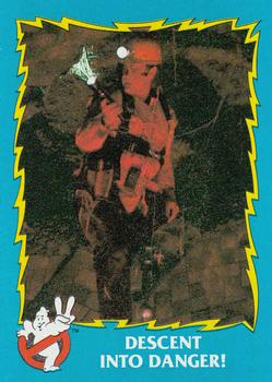 1989 Topps Ghostbusters II #18 Descent into Danger! Front